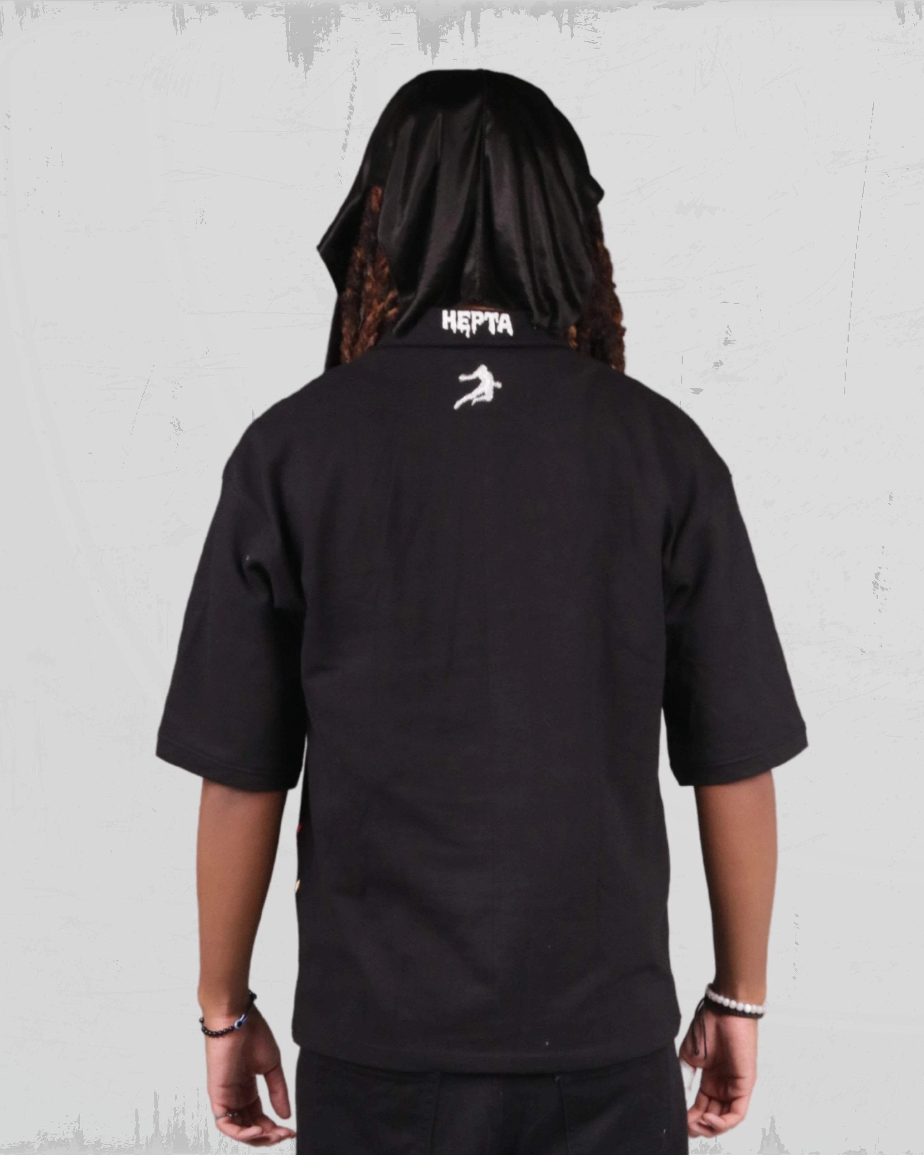Unisex Black polo – (THE GHOST)