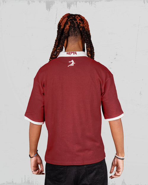 Unisex Burgundy Polo – (LA FLAME)