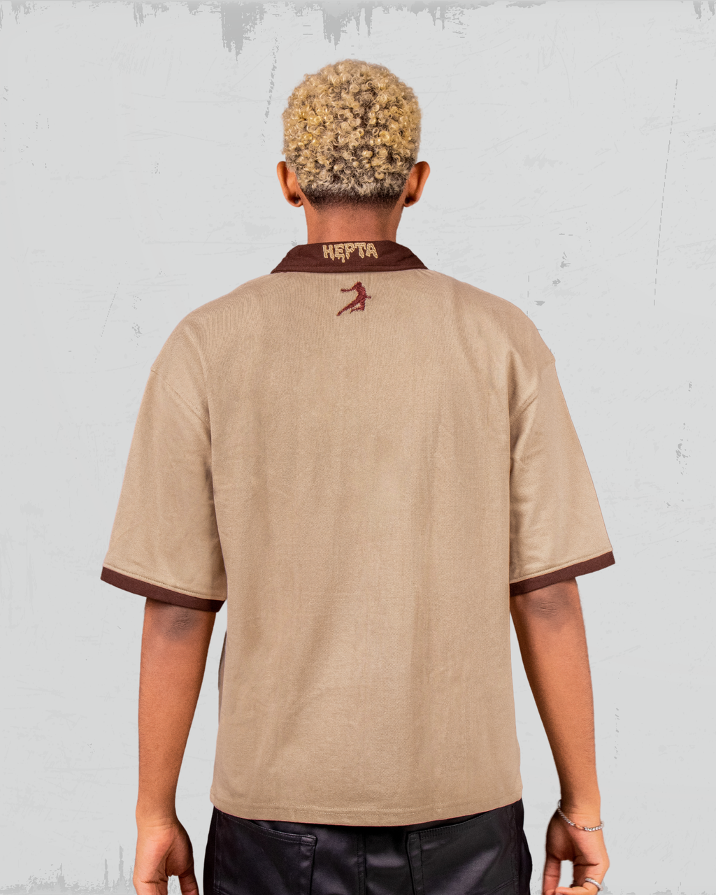 Unisex Beige Polo – (THE MIRAGE)
