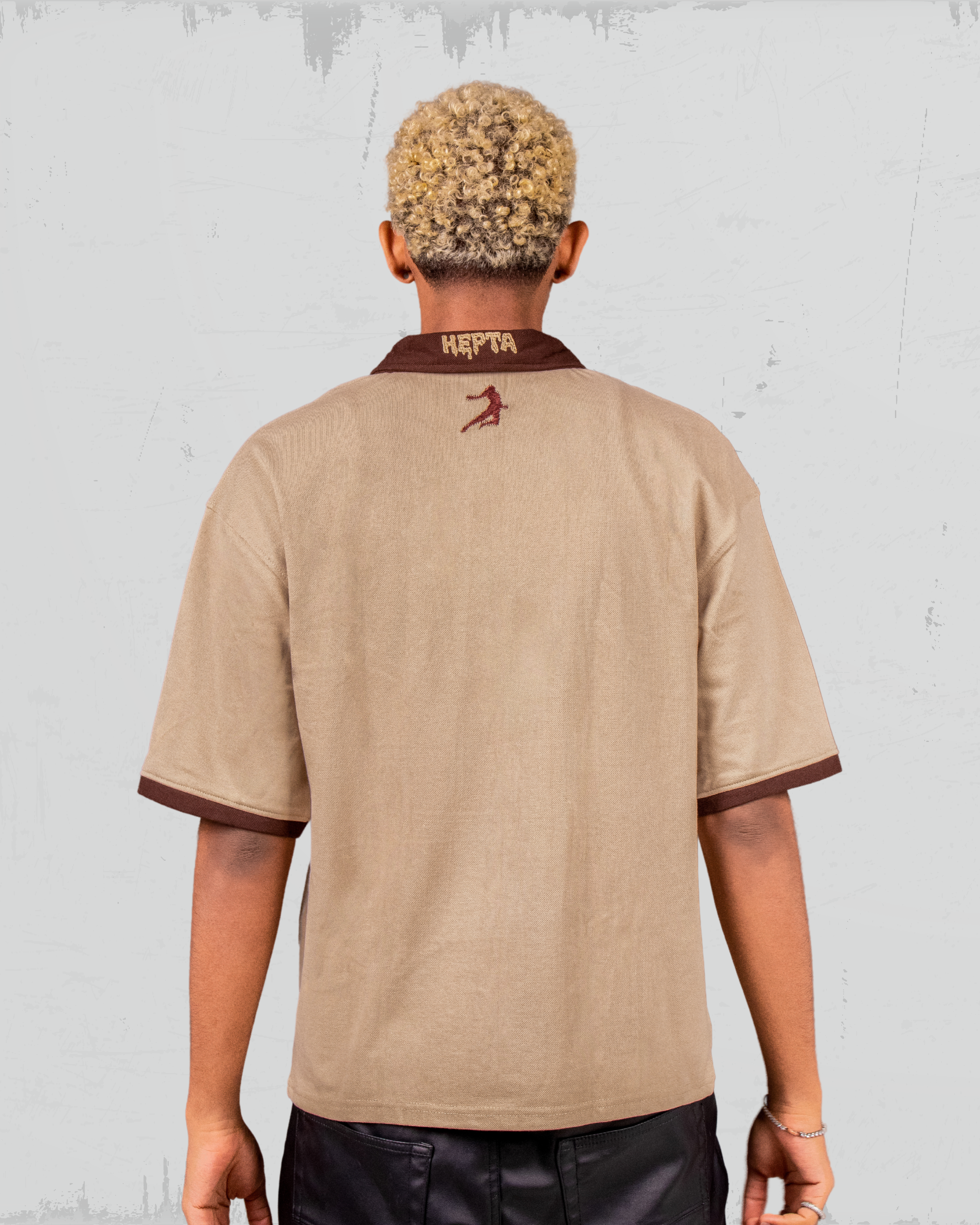 Unisex Beige Polo – (THE MIRAGE)