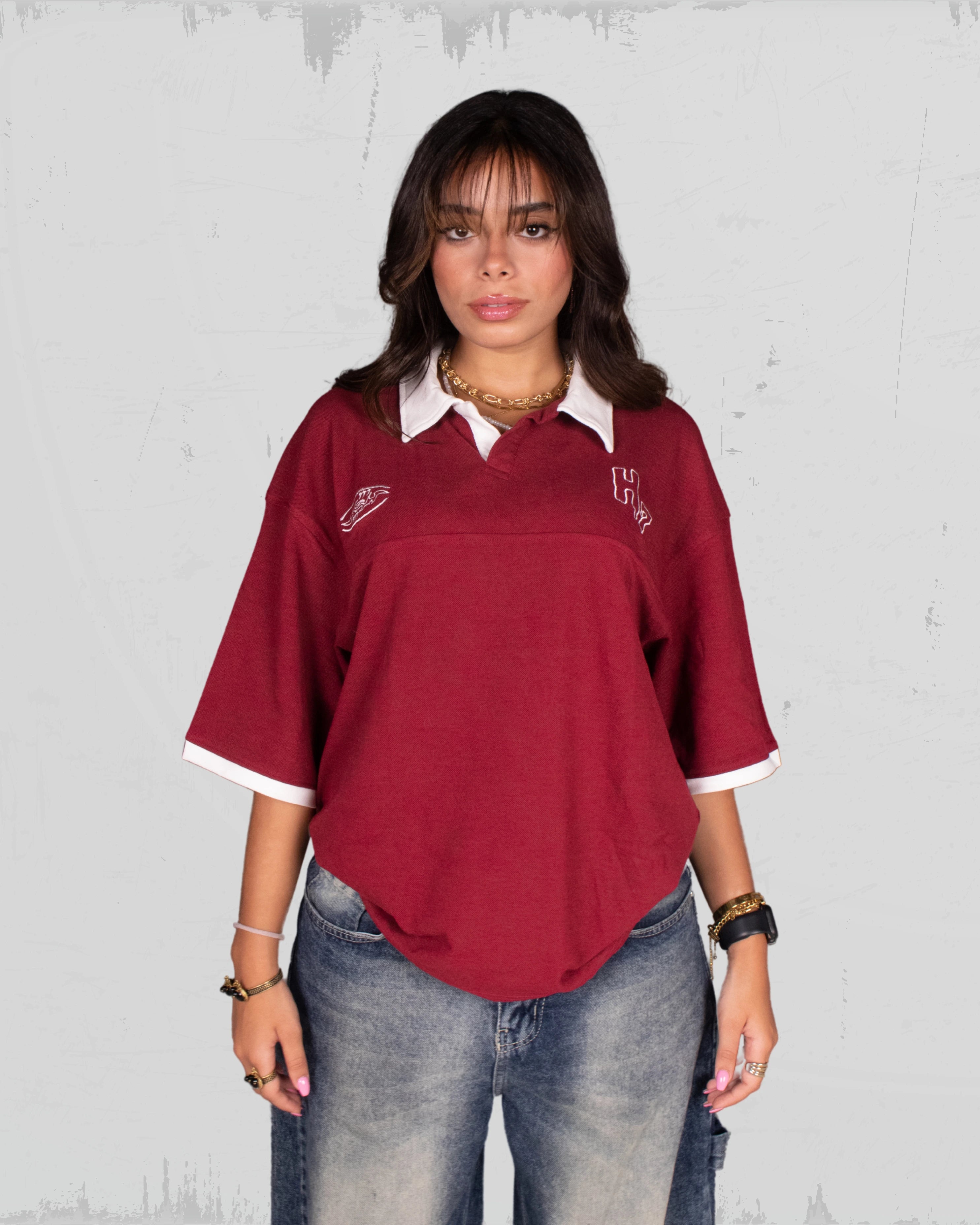 Unisex Burgundy Polo – (LA FLAME)