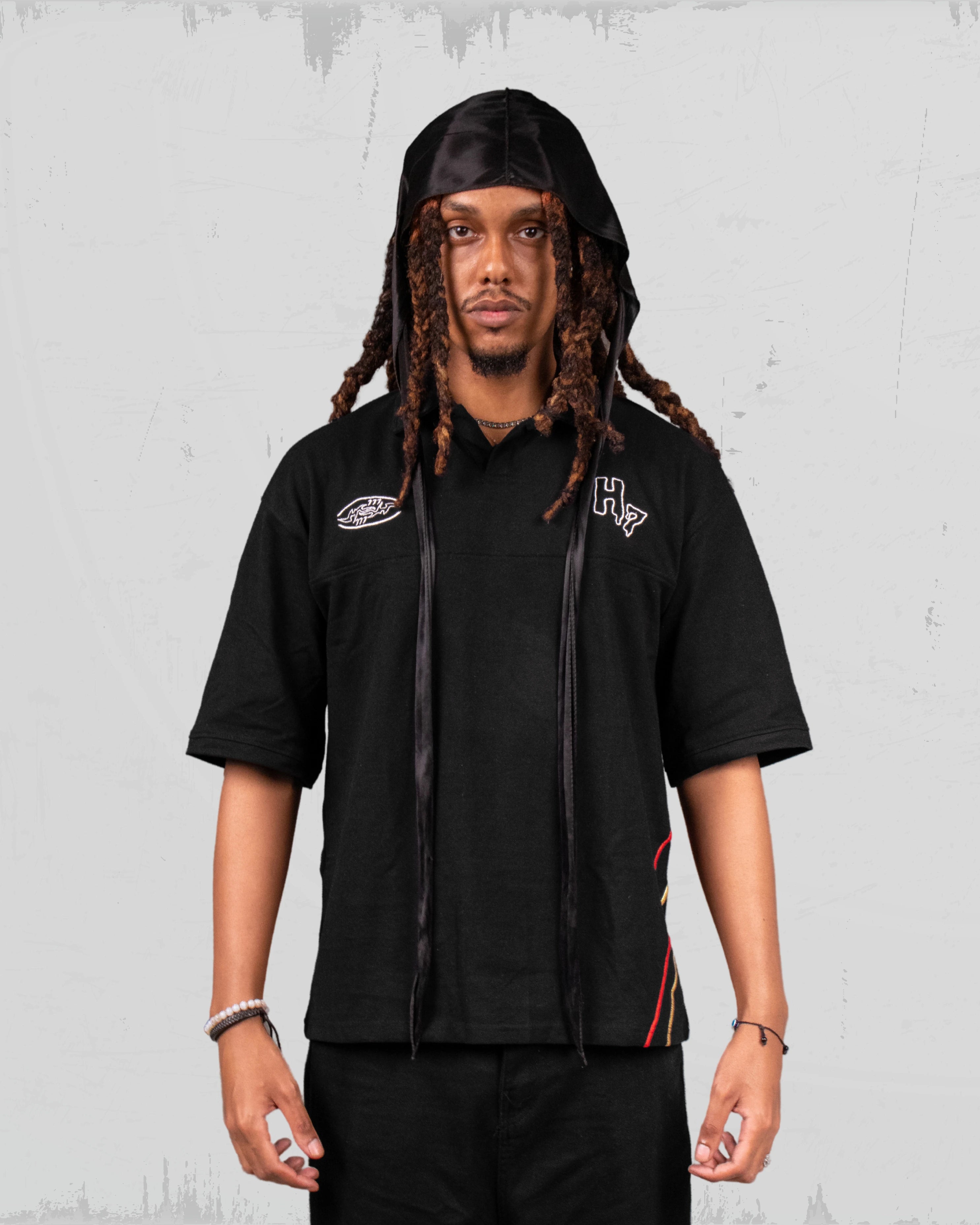 Unisex Black polo – (THE GHOST)