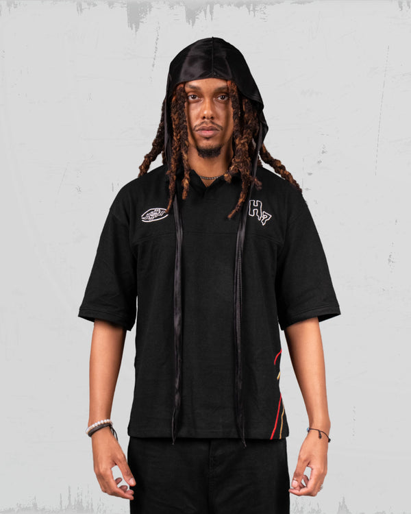 Unisex Black polo – (THE GHOST)