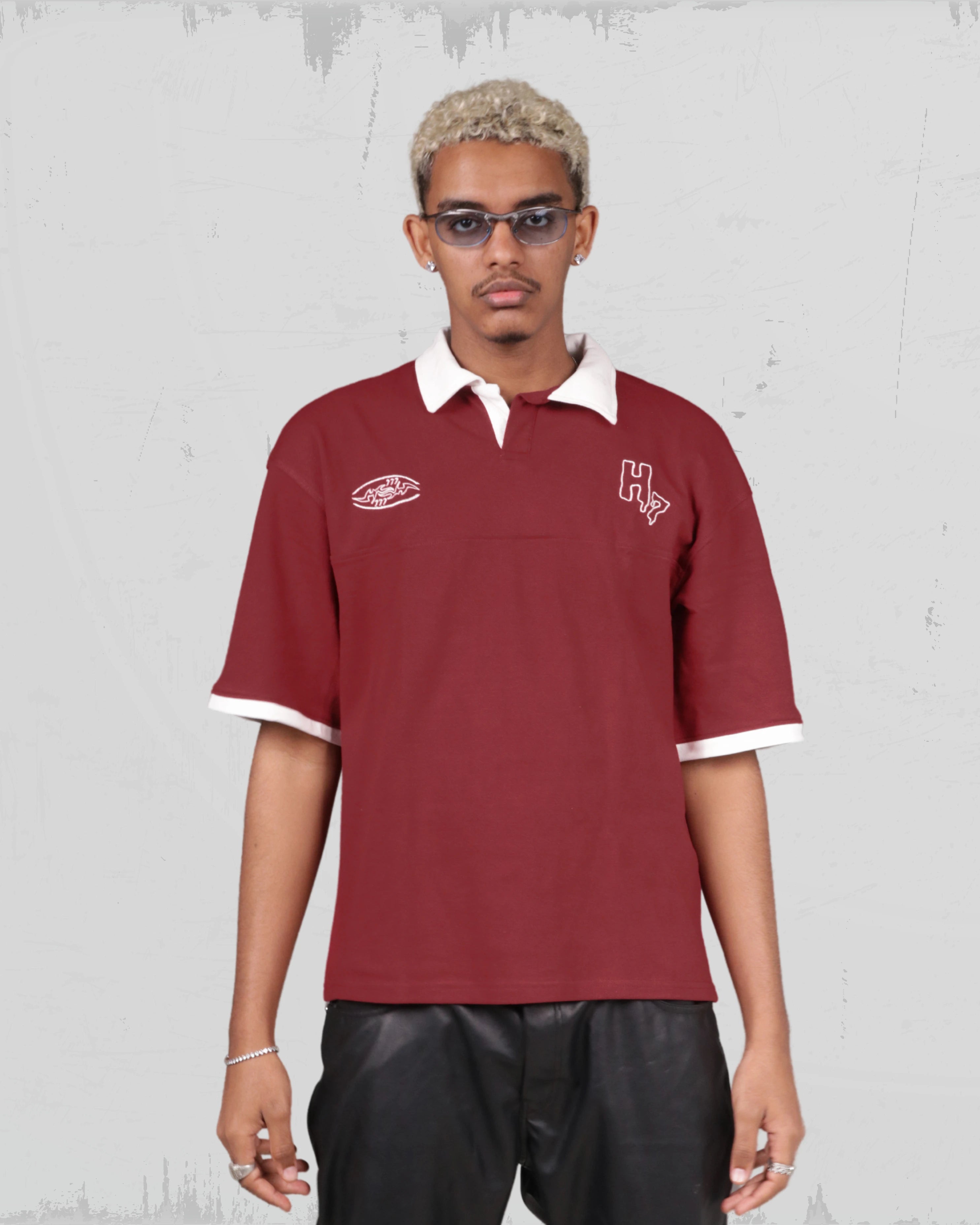 Unisex Burgundy Polo – (LA FLAME)