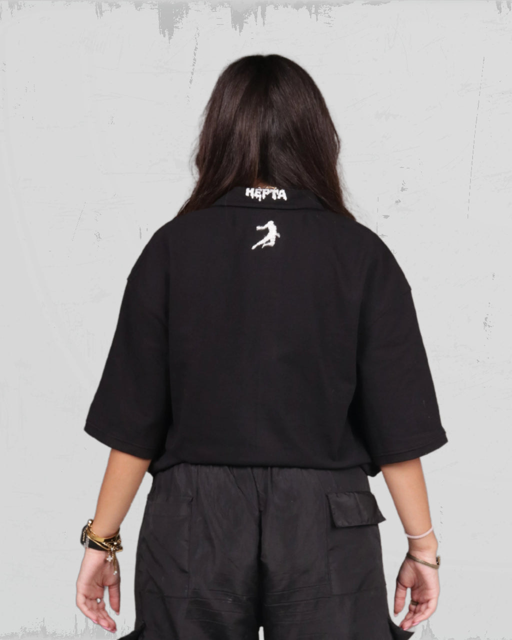 Unisex Black polo – (THE GHOST)