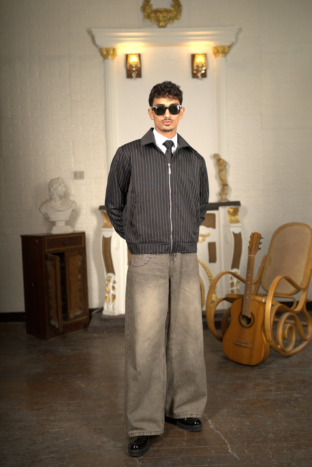 Unisex-Stripped jacket