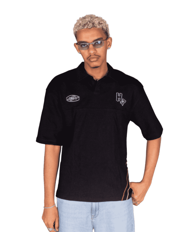Unisex Black polo - (THE GHOST)