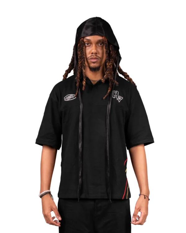 Unisex Black polo - (THE GHOST) - Image 3