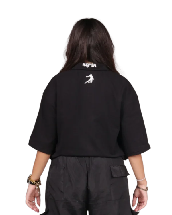 Unisex Black polo - (THE GHOST) - Image 5